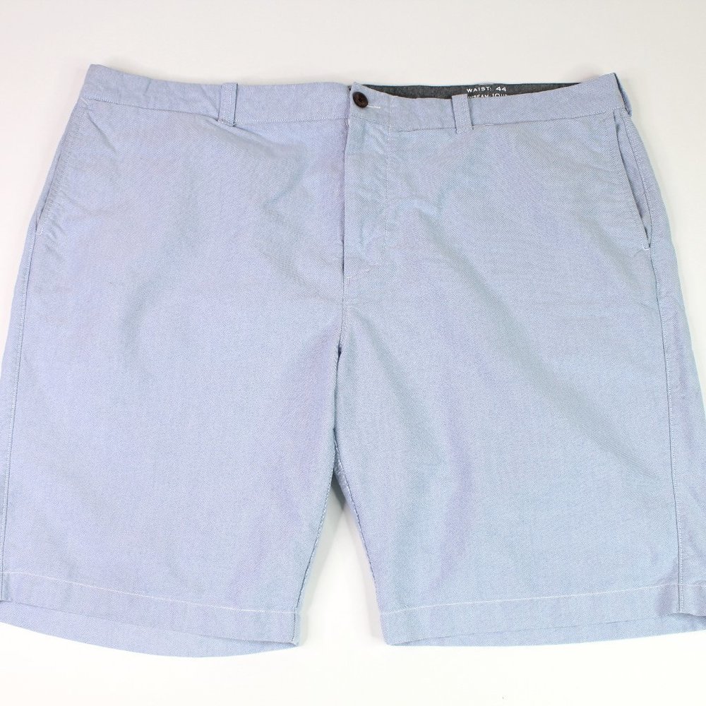 J. Crew Light Blue Men's Flat Front Oxford Shorts 44 Waist 10.5 Inseam